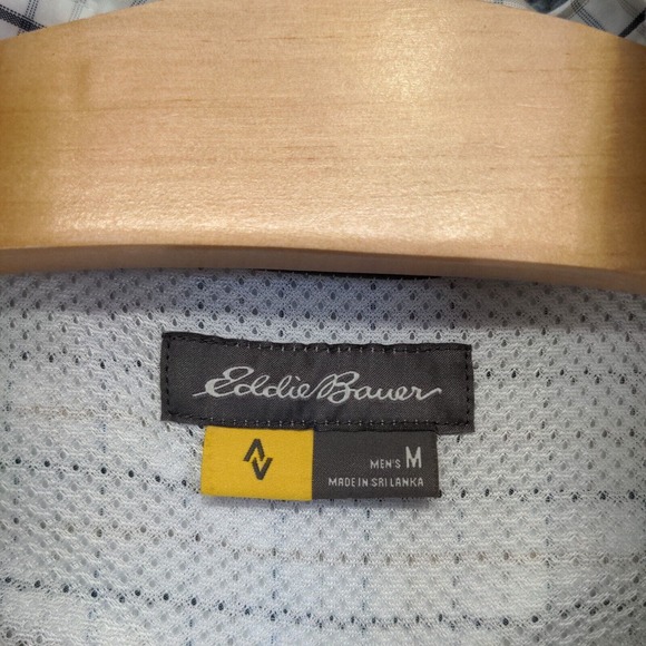 Eddie Bauer Men's Button-Down Shirt Men's Multi Medium Long Sleeve Check - Picture 8 of 12